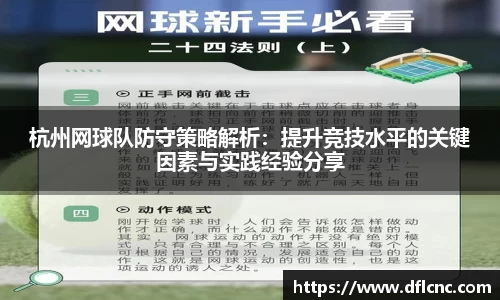 杭州网球队防守策略解析：提升竞技水平的关键因素与实践经验分享