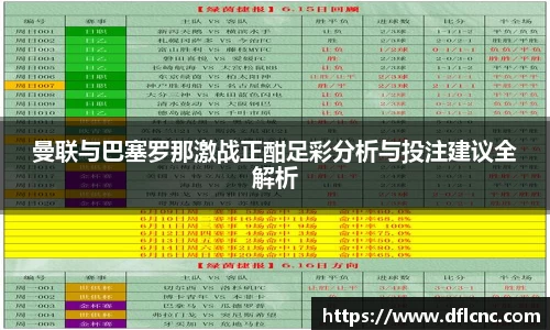 曼联与巴塞罗那激战正酣足彩分析与投注建议全解析